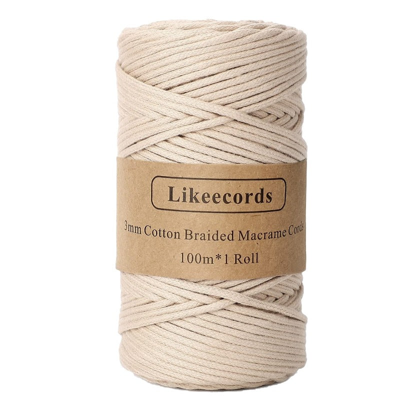 Corde Macramé 5mm x 100m, Fil Macrame Coton Naturel, Ficelle Corde pour Corde Macramé 5mm x 100m, Fil Macrame Coton Naturel, Ficelle Corde pour