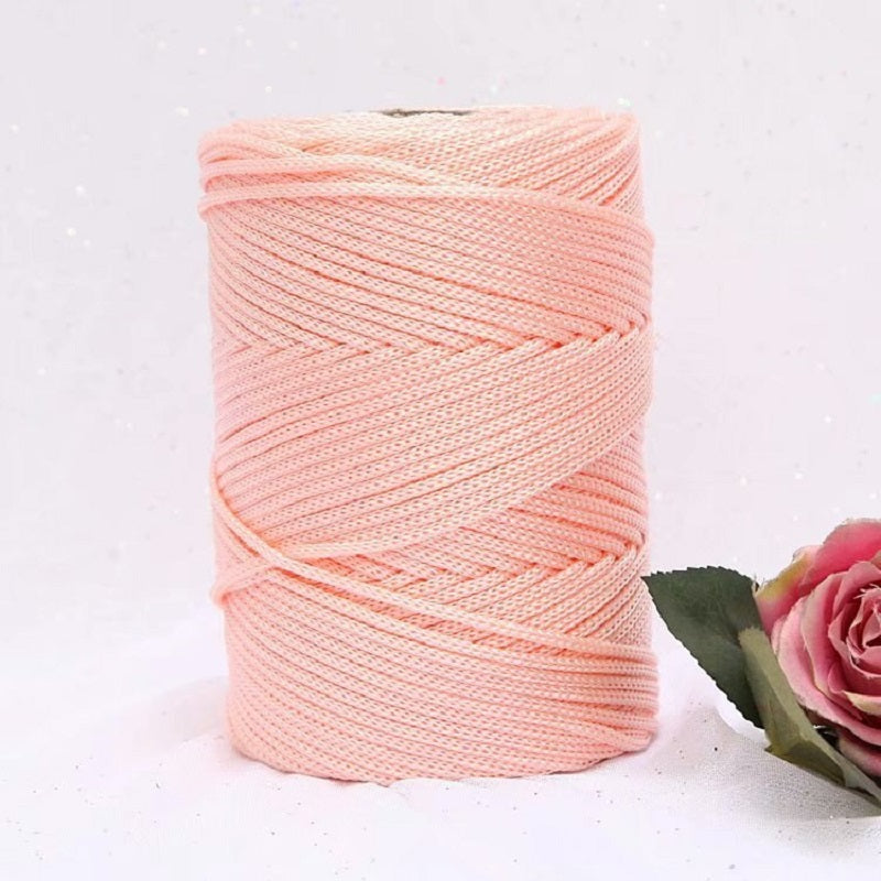 Fil nylon macramé 3mm pour 200m couleur rose pâle