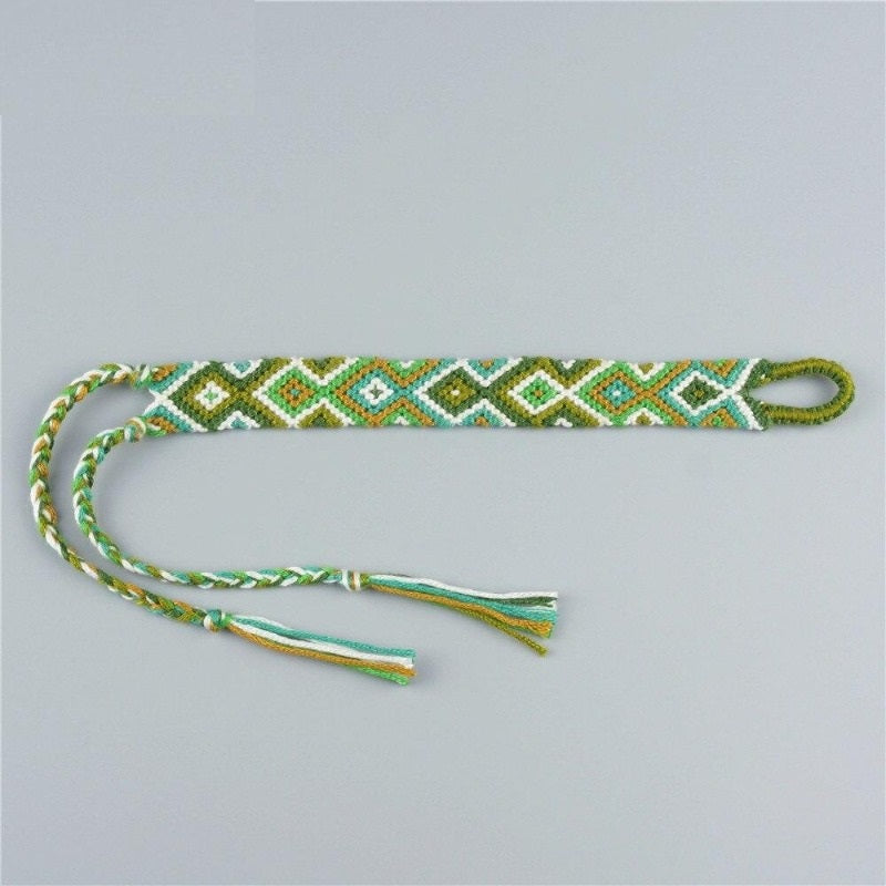 Bracelet macramé nœud plat