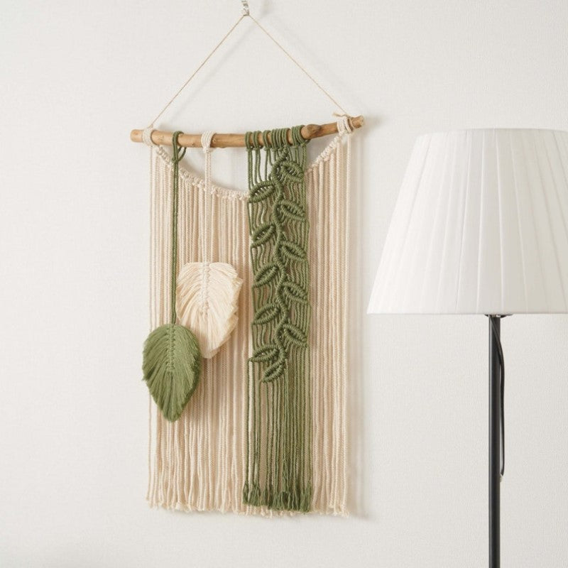 Décoration Murale Macramé Boho - Tapisserie Tissée à Accrocher Au-dessus Du Lit Ou Du Canapé