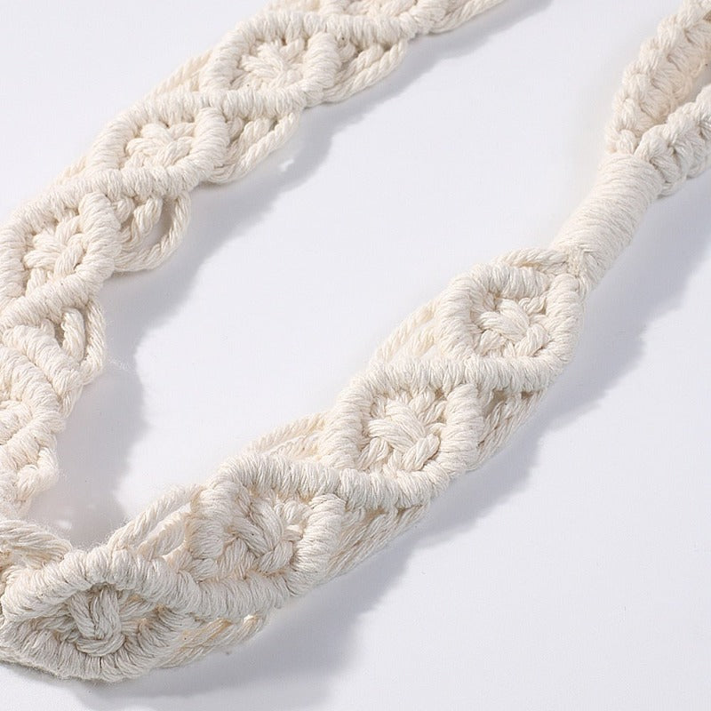 IVEOPPE Lot de 2 embrasses de rideaux bohème, en coton macramé, embrasses de rideaux à ressorts IVEOPPE Lot de 2 embrasses de rideaux bohème, en coton macramé, embrasses de rideaux à ressorts