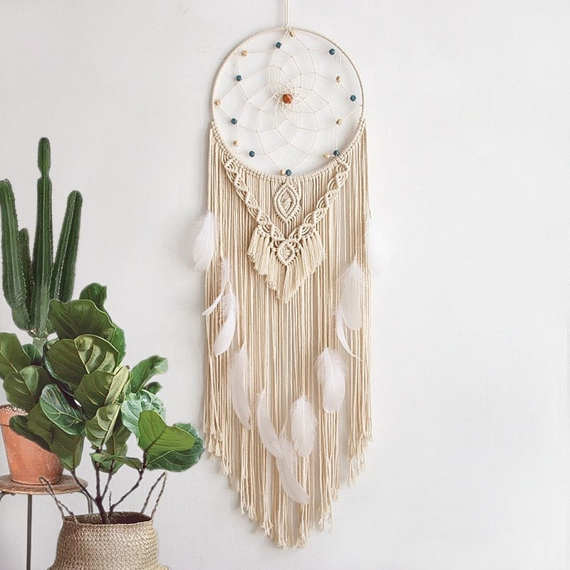 Grand attrape rêve en macramé | maison-macramé