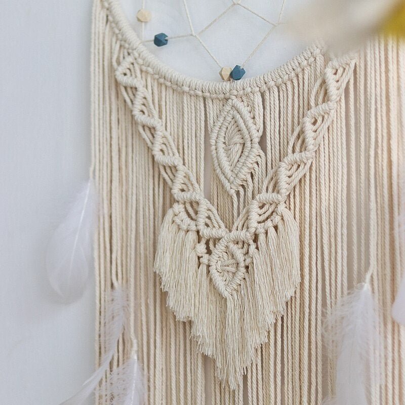 Grand attrape rêve en macramé | maison-macramé