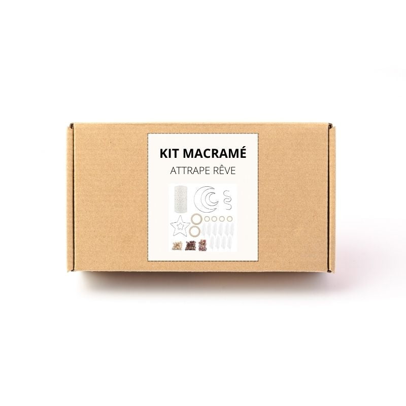 Un petit kit pour attrape rêve en macramé