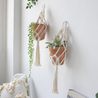 Macramé, suspension murale avec porte plante. Création, pièce unique. 100 cm Macramé, suspension murale avec porte plante. Création, pièce unique. 100 cm